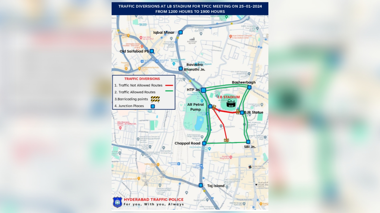 Traffic advisory issued for TPCC meeting on January 25