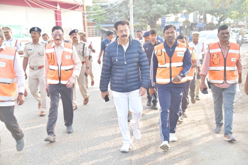 A joint inspection, led by the GHMC Commissioner and Police Commissioner,
