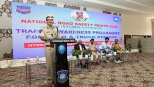 Hyderabad traffic police calls on drivers to champion road safety cause