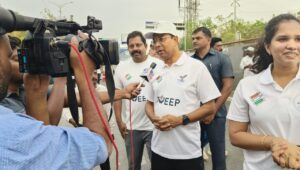 5K run held for participative elections at Botanical Garden, Hyderabad