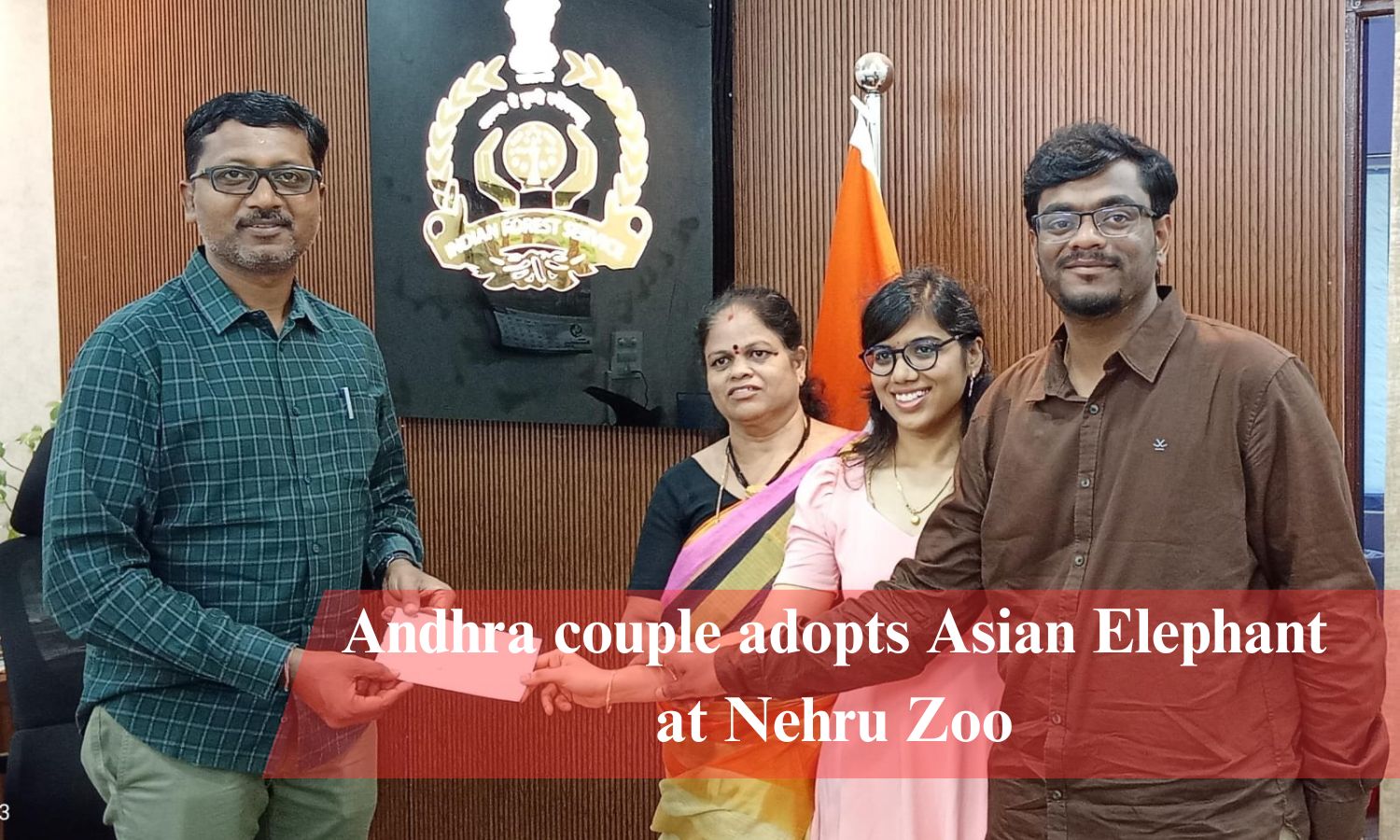Andhra Couple Adopts Asian Elephant At Nehru Zoo