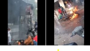 Bullet bike blaze: Petrol tank explosion injures several passersby in Moghalpura