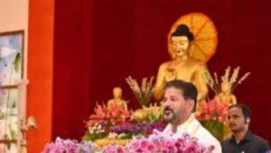 CM Revanth Reddy visits Seunderabad Buddha Vihar, assures to support Buddhists