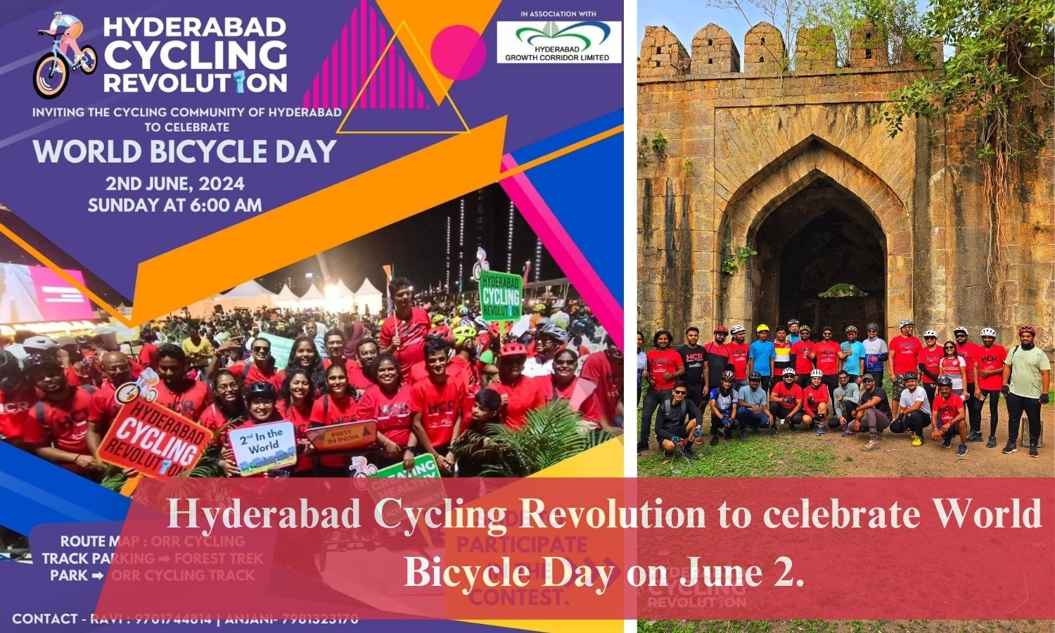 Hyderabad Cycling Revolution To Celebrate World Bicycle Day On June 2.