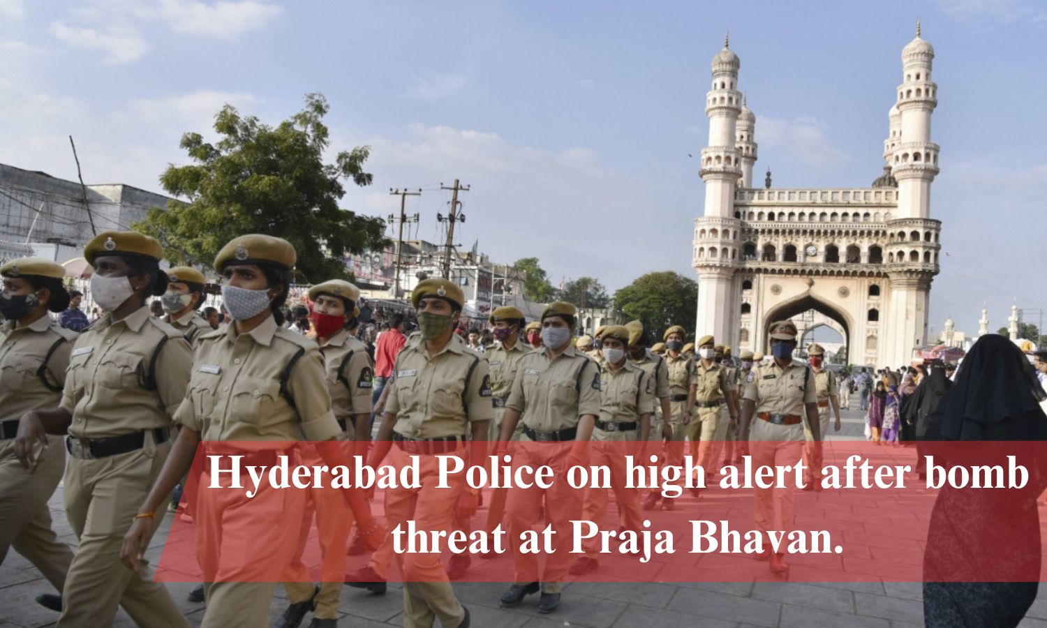 Hyderabad Police On High Alert After Bomb Threat At Praja Bhavan.