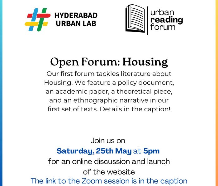 Hyderabad Urban Lab Launches Interactive 'urban Reading Forum' To Enhance Textual Literacy