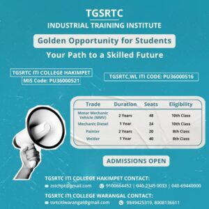 Tgsrtc Training Institute To Offer Skillful Courses To Students