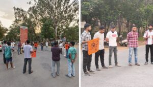 UoH ABVP students call for justice for Patna University student