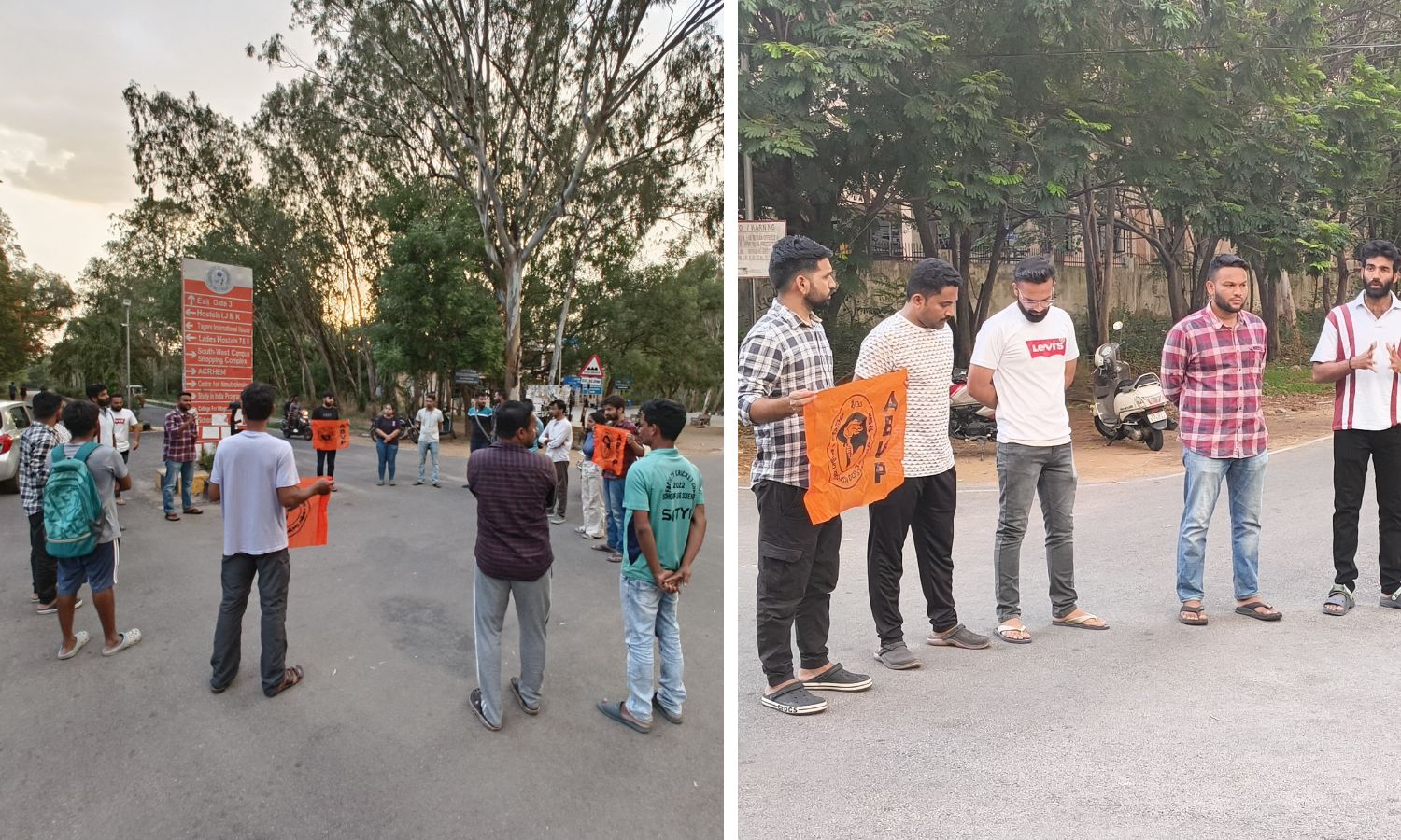 Uoh Abvp Students Call For Justice For Patna University Student