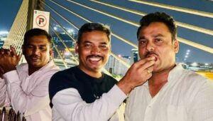 Madhapur Inspector comes under scrutiny for Birthday celebration near Cable Bridge