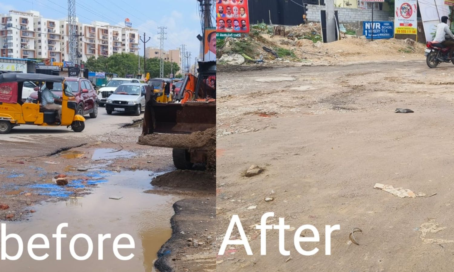Bachupally Road Permanent Fix