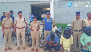 Bowenpally cops arrest 3 thieves, recover 14 two-wheelers