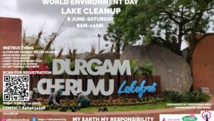 Durgam Cheruvu Lake cleanup to be held on June 8