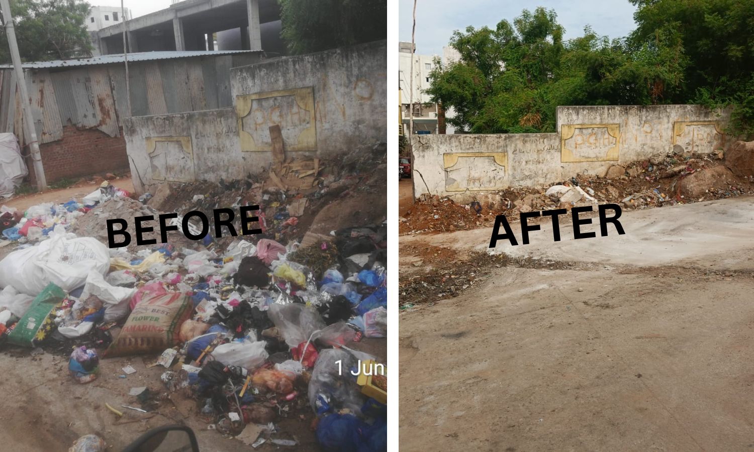 Hyderabad Mail Spurs Ghmc Into Action Diamond City Colony Sees Regular Garbage Cleanup