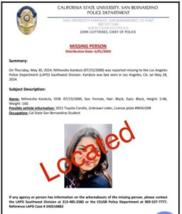 Hyderabad Woman Reported Missing In Los Angeles Found Safe Us Police.