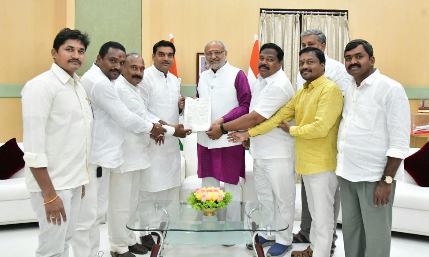Sarpanches meet Telangana Governor